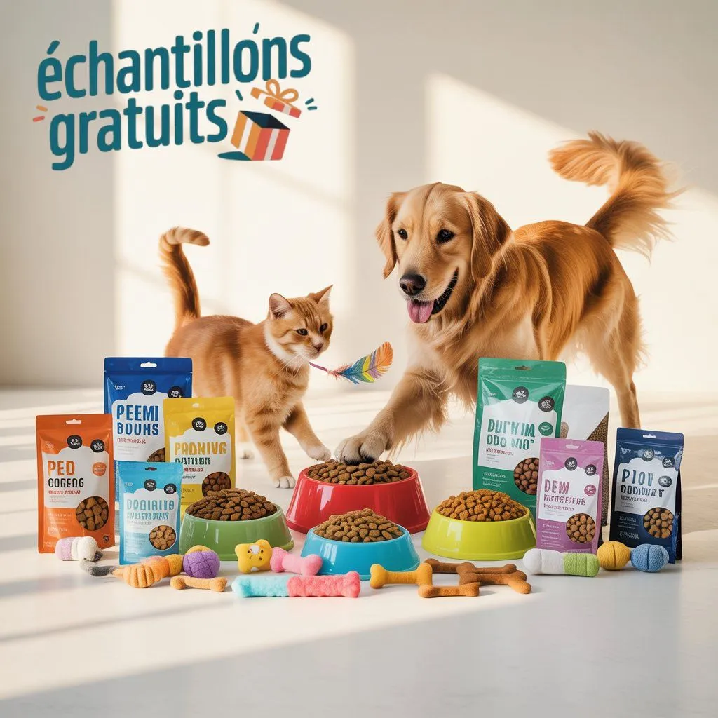 Échantillons gratuits pour animaux